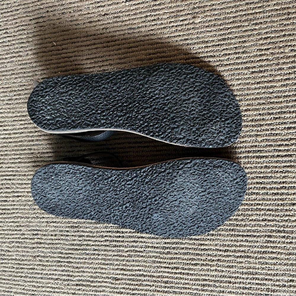 Crupon Barefoot Nomad Nero Black Leather Women’s Sandal Size 8 - Picture 7 of 11